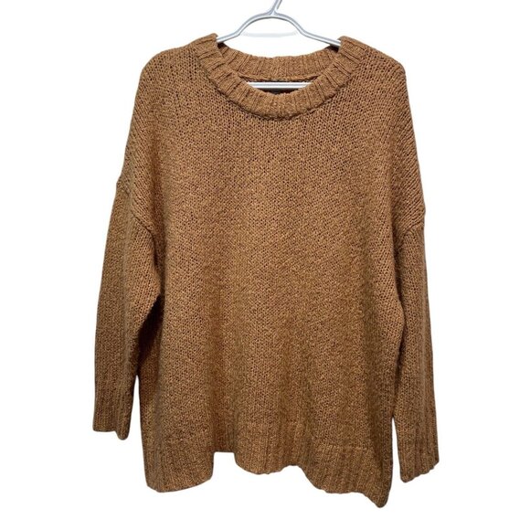 Aerie Sweaters - Aerie Women XS Sweater Oversize Boxy Fit Wool Alpaca Polyamide Tan Clunky Knit